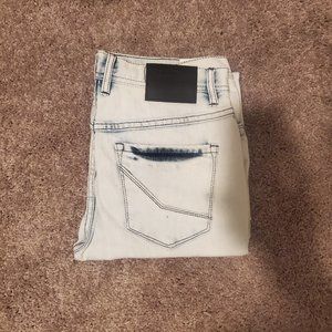 Empyre Skinny Jeans - Light Blue - Ripped Torn Style - SZ 30 - Barely Worn